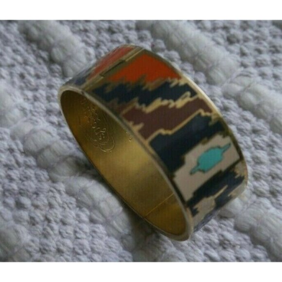 Spartina 449 Daufuskie Island Multicolor GoldTone Bangle Cuff Bracelet Southwest - Picture 4 of 12